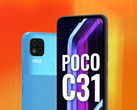 O POCO C31 é um POCO C3 com um leitor de impressões digitais. (Fonte da imagem: POCO Índia)