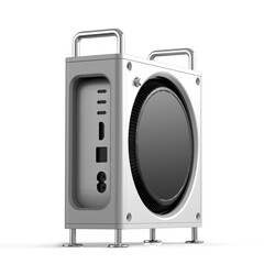 O gabinete Zeera Macforge para o Mac Mini M4 foi projetado como um Mac Pro. (Fonte da imagem: Zeera)