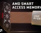 O SAM pode melhorar os framerados em até 10% em certos títulos (Fonte de imagem: AMD)