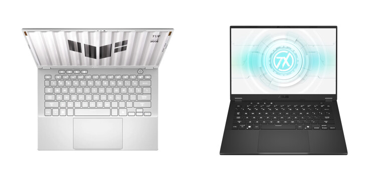 O TUF Gaming A14 em suas duas cores de lançamento. (Fonte da imagem: Asus)