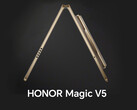 O Honor Magic V5 pode ser fino, mas a carcaça da câmera adicionará muito volume. (Fonte da imagem: Honor - editado)