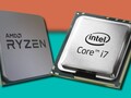 A Intel conseguiu recuperar parte da AMD nos últimos números de uso da CPU da pesquisa Steam. (Fonte de imagem: AMD/Intel/Steam - editado)