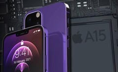 Espera-se que o Apple iPhone 13 apresente o A15 SoC que é fabricado pela TSMC. (Fonte de imagem: LetsGoDigital &amp;amp; @technizoconcept/plataforma-decentral - editado)