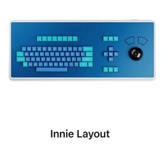 O layout do Innie é o mesmo visto no programa, com sua tecla Escape estranhamente ausente (Fonte da imagem: Atomic)