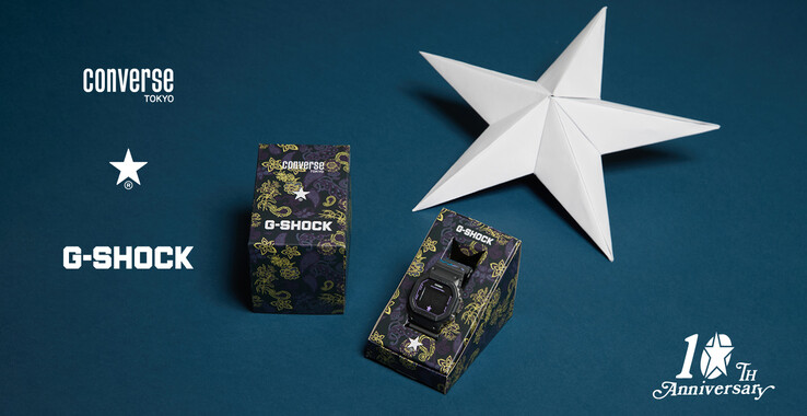 O relógio Casio G-Shock x Converse Tokyo DW-5600X. (Fonte da imagem: Converse Tokyo)