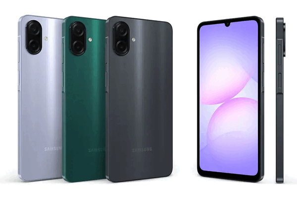 O Galaxy A08 4G terá uma bateria maior do que o Galaxy A07 4G (na foto).