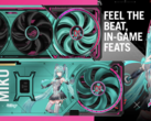 Asus RTX 5080 ROG Astral Hatsune Miku Edition: Será que ela vai cantar a canção da bobina? (Fonte da imagem: Videocardz.com)