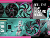 Asus RTX 5080 ROG Astral Hatsune Miku Edition: Será que ela vai cantar a canção da bobina? (Fonte da imagem: Videocardz.com)