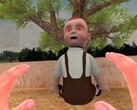O jogo VR Red Light, Green Light é jogado sob o olhar atento desta boneca assustadora. (Fonte da imagem: UploadVR)