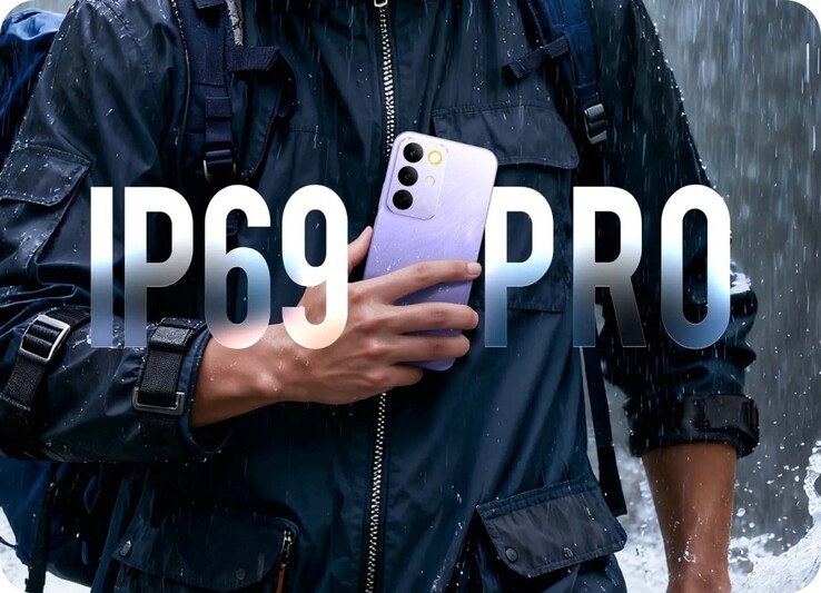 O smartphone Realme C85 5G possui resistência à água IP69 (Fonte da imagem: Realme)