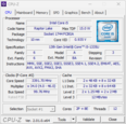 Informações do sistema CPU-Z: CPU