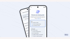 Recurso de backup seguro do Signal no telefone Android com mensagens criptografadas e opções de backup de mídia. (Fonte da imagem: Signal)