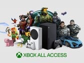 Banner do Xbox All Access com os consoles Xbox exibidos