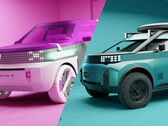 Os novos EVs da Fiat apresentam uma linguagem de design marcante baseada no adorável Fiat Panda do passado. (Fonte da imagem: Fiat - editado)
