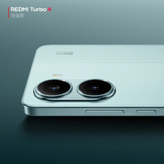 Espera-se que o Redmi Turbo 4 Pro mantenha o design semelhante ao do iPhone 16 do Turbo 4. Foto - Redmi Turbo 4 (Fonte da imagem: Xiaomi)