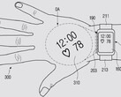 O novo conceito de relógio projetor. (Fonte: Samsung via USPTO)