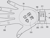 O novo conceito de relógio projetor. (Fonte: Samsung via USPTO)
