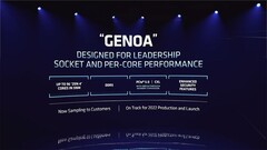 Uma lâmina AMD alegadamente vazada para Gênova. (Fonte: ComputerBase)