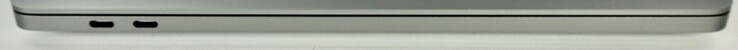 Left-hand side: 2x Thunderbolt 3 ports