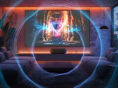 O projetor Lifestudio Grand EH-LS670 da Epson (na foto) apresenta várias atualizações em relação ao seu antecessor. (Fonte da imagem: Epson)