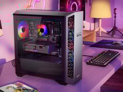 O LOQ Tower 26ADR10 custa a partir de US$ 999,99. Na foto: uma imagem promocional do desktop para jogos. (Fonte da imagem: Lenovo)