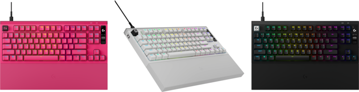 O Logitech X2 Rapid Pro está disponível em três cores: magenta, branco e preto