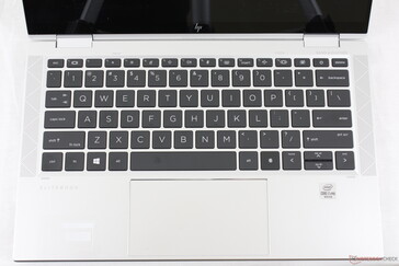 Chaves do mesmo tamanho que no EliteBook x360 1030 G4, mas algumas chaves de funções foram trocadas por ações mais úteis
