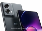 O Moto G Stylus 2024 segue a nova linguagem de design do Moto G da Motorola. (Fonte da imagem: @OnLeaks &amp; Smartmania)