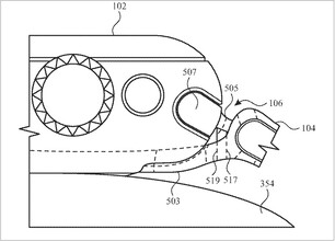 Apple Relógio com câmera. (Fonte de imagem: USPTO)