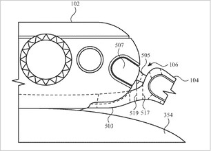 Apple Relógio com câmera. (Fonte de imagem: USPTO)