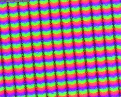 Grade subpixel fosca, ligeiramente granulosa