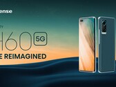 O Hisense Infinity H60 5G tem um verso de couro falso e seis câmeras de qualidade variável. (Fonte de imagem: Hisense)