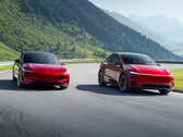 Tesla Model Y e Model 3 na cor Ultra Red (Fonte da imagem: Tesla)