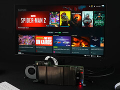 Por ter uma APU do PlayStation 5 reduzida, o BC 250 lida muito bem com jogos na resolução de 1080p. Na foto: a placa executando o Bazzite (Fonte da imagem: ETA Prime) 