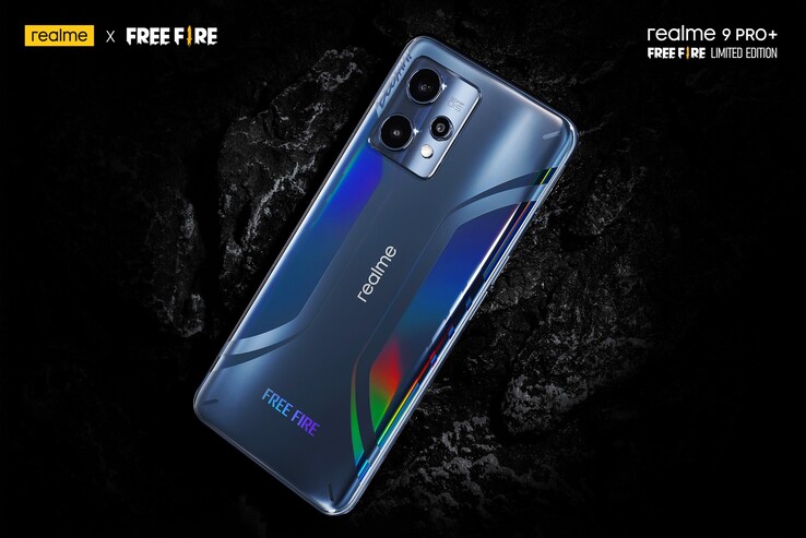 O 9 Pro+ Free Fire Limited Edition será lançado em breve. (Fonte: Realme)