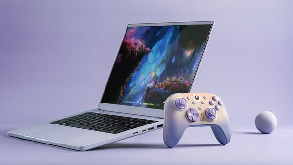 O controle 8BitDo Ultimate 3 para Xbox — Edição Lavanda é compatível com PCs com Windows, dispositivos Android e dispositivos Apple.
