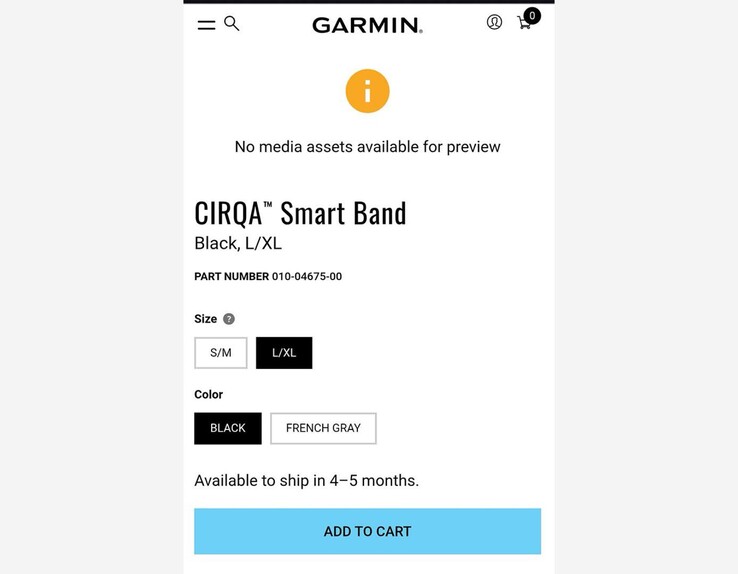 A Garmin CIRQA Smart Band que vazou