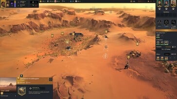 Uma imagem mostrando uma batalha em Dune: Spice Wars.