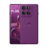 O Motorola Edge 60 Pro na variante de cor Sparkling Grape (Fonte da imagem: Motorola)