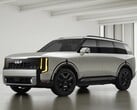 O Kia Telluride 2027 retratado na versão Ivory Silver