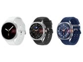 Renderizações não oficiais do Galaxy Watch8 (esquerda), Galaxy Watch8 Classic (meio) e Galxy Watch Ultra 2025 (direita). (Fonte da imagem: Android Headlines)