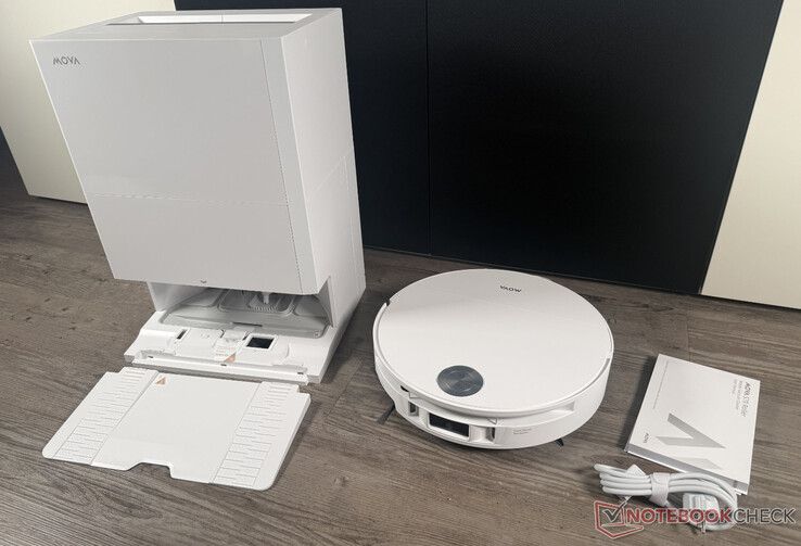 O escopo de entrega bastante gerenciável do Mova S70 Roller