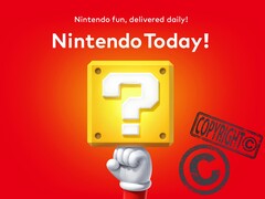Aplicativo Nintendo Today! com símbolo de direitos autorais (Fonte da imagem: Nintendo of America, Laws.com com edições)