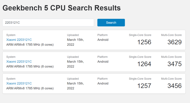 (Fonte de imagem: Geekbench)