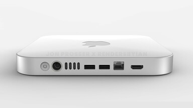 Renderização anterior do Mac mini. (Fonte da imagem: Jon Prosser/Ian Zelbo)