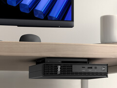 O novo mini-PC da Dell mede 182 x 178 x 36 mm e pode ser alimentado por uma conexão USB Type-C de 100 W.