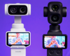 Insta360 Luna Ultra ao lado do DJI Osmo Pocket 4P.