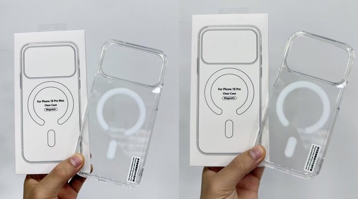 Capas vazadas do iPhone 18, iPhone 18 Pro e iPhone 18 Pro Max - os modelos Pro podem ser um pouco mais grossos do que seus antecessores.