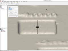 Medição da profundidade de 4 mm no Scanbench no QuickSurface