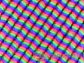 Matriz de subpixel com revestimento fosco